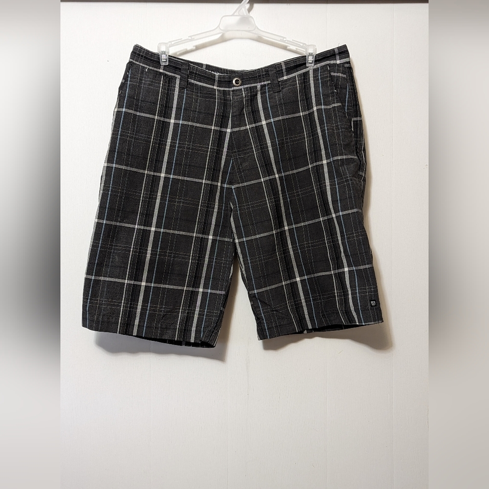 Men's OCEAN CURRENT Surf Plaid Shorts Size 38